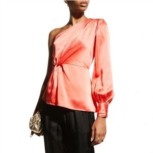 Cinq à Sept Silk Stace One-Shoulder Top